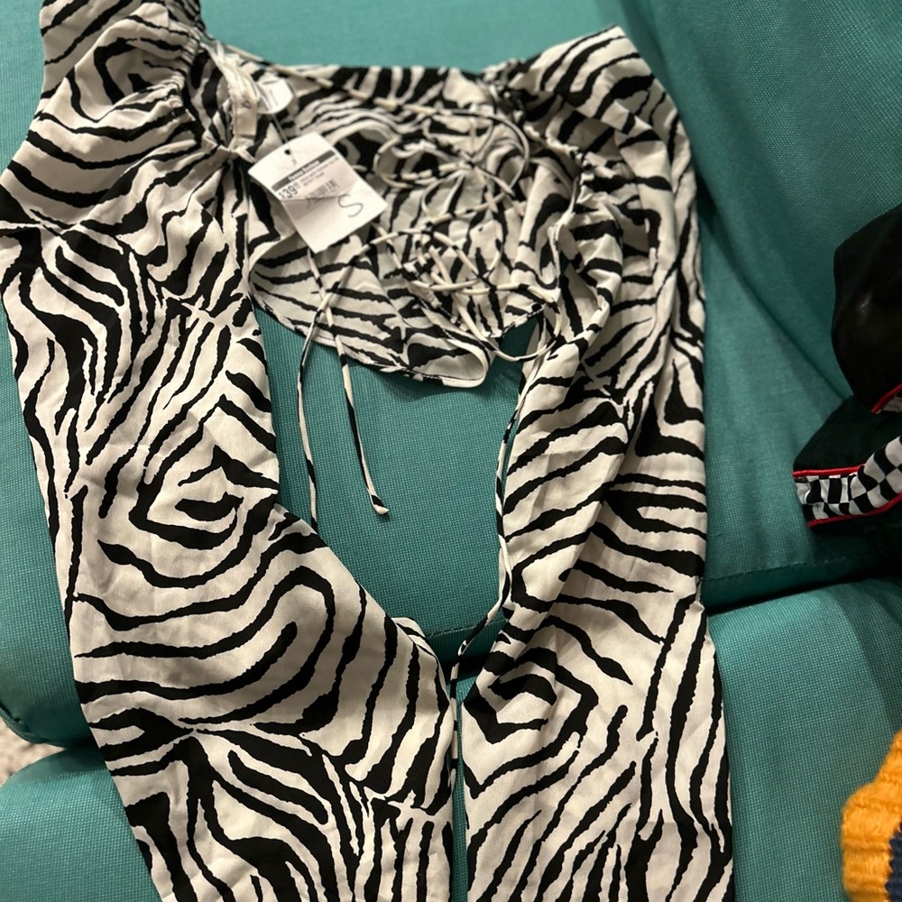 Forema Zebra Satin Top